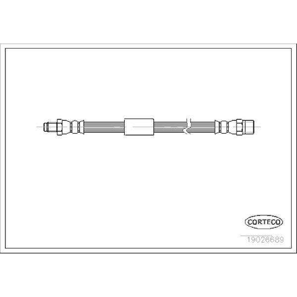 1995-1999 BMW M3 Brake Hydraulic Hose (Corteco)