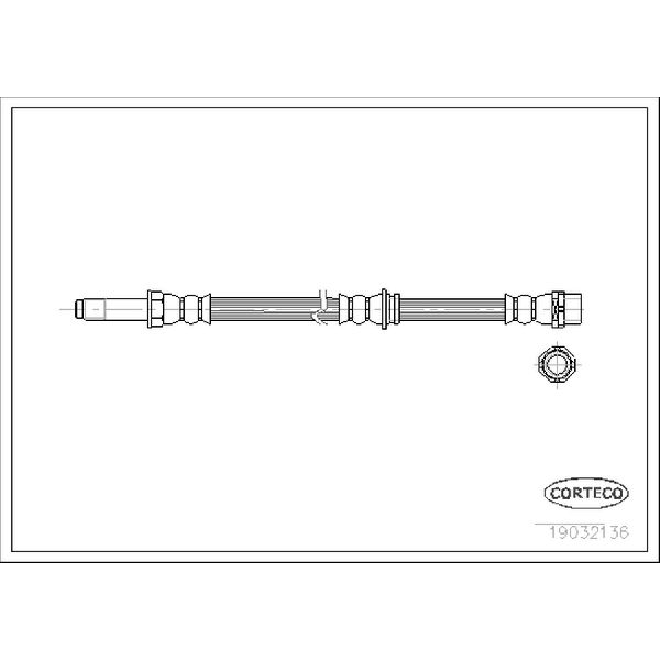 2001-2006 BMW M3 Brake Hydraulic Hose (Corteco)