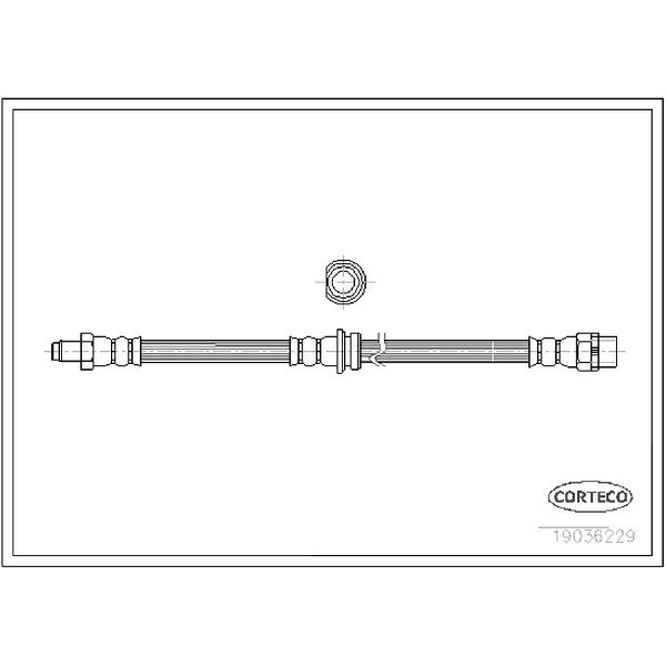 2004-2019 BMW X3 Brake Hydraulic Hose (Corteco)