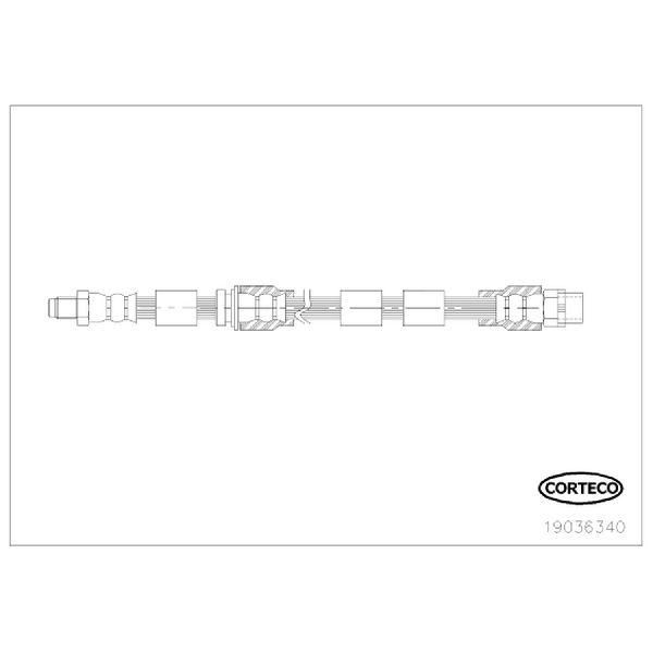 2008-2019 BMW X6 Brake Hydraulic Hose (Corteco)