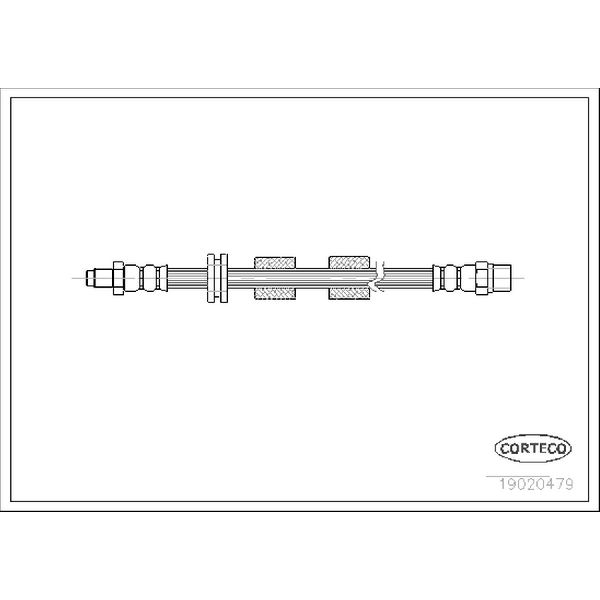 1991-1993 BMW M5 Brake Hydraulic Hose (Corteco)