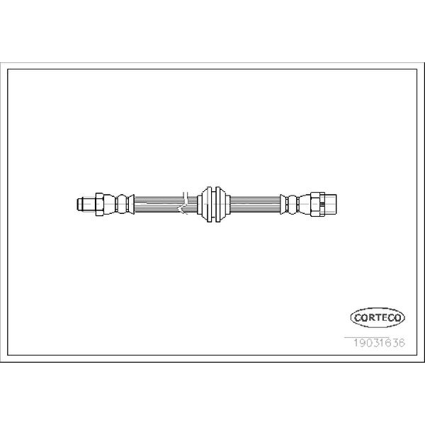2004-2006 BMW 760i Brake Hydraulic Hose (Corteco)
