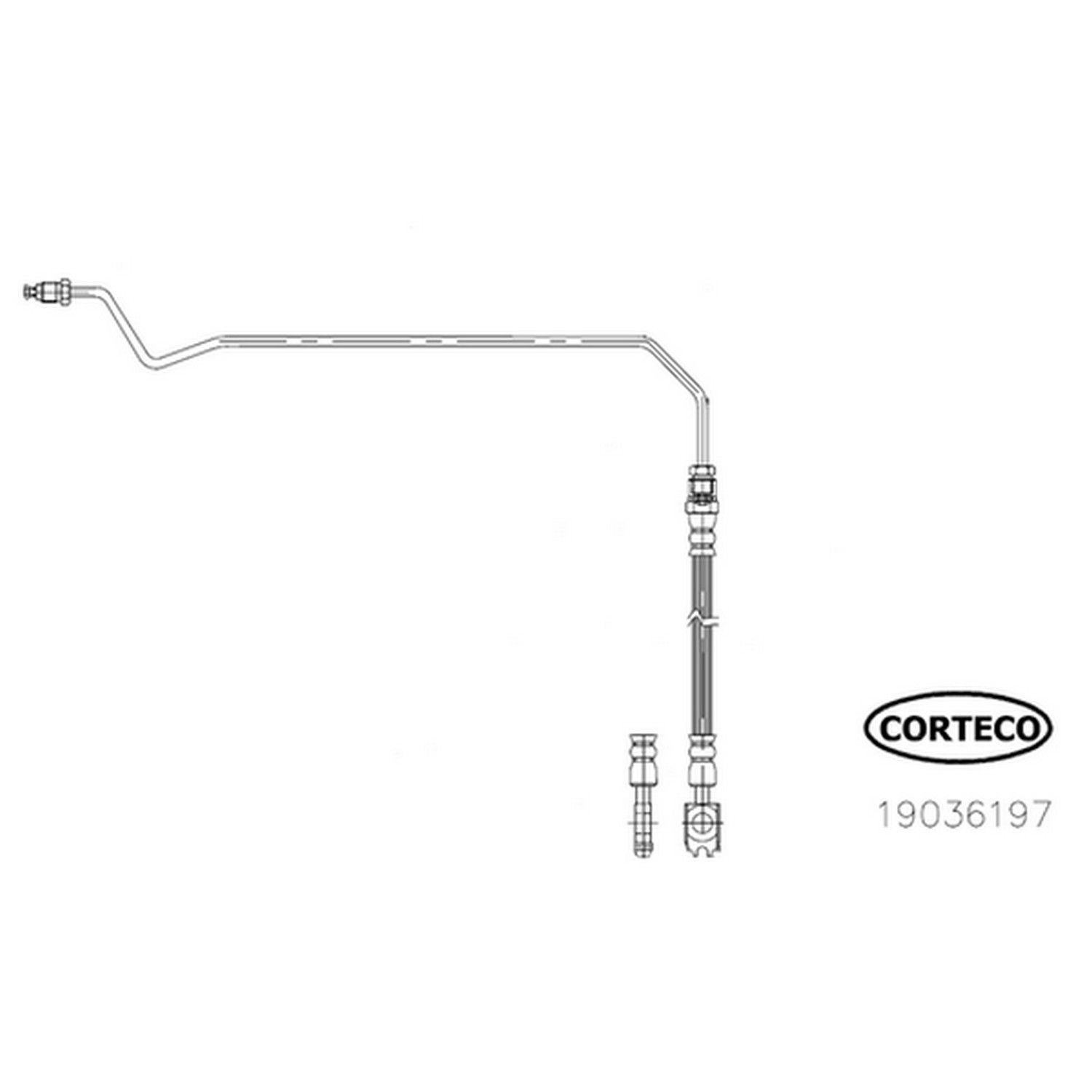 2003, 2002 Audi S6 Brake Hydraulic Hose