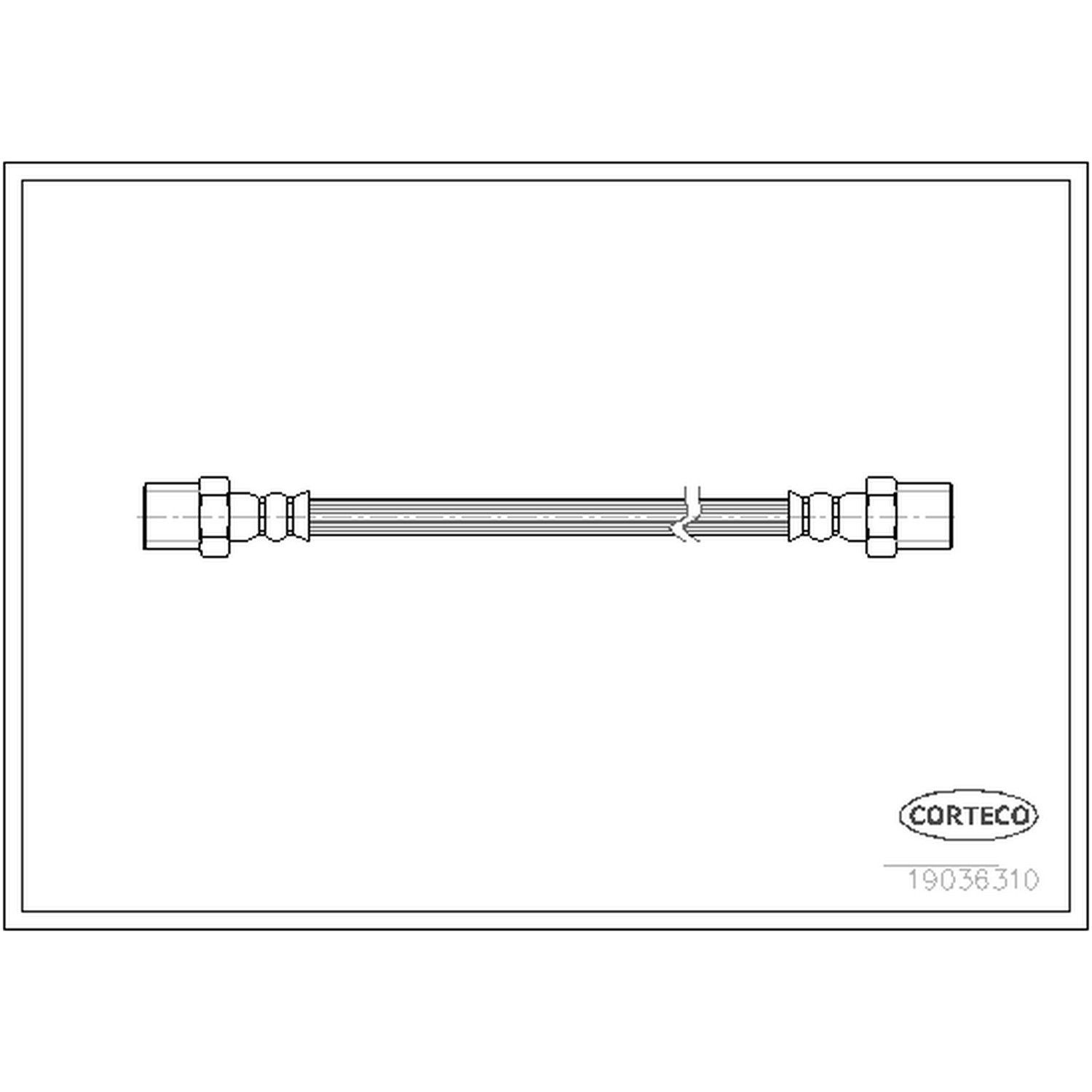 2000, 1999, 1998, 1997, 1996 BMW 528i Brake Hydraulic Hose