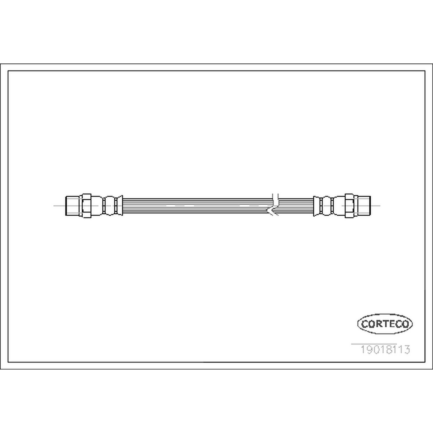 1982, 1981, 1980 Volvo 264 Brake Hydraulic Hose