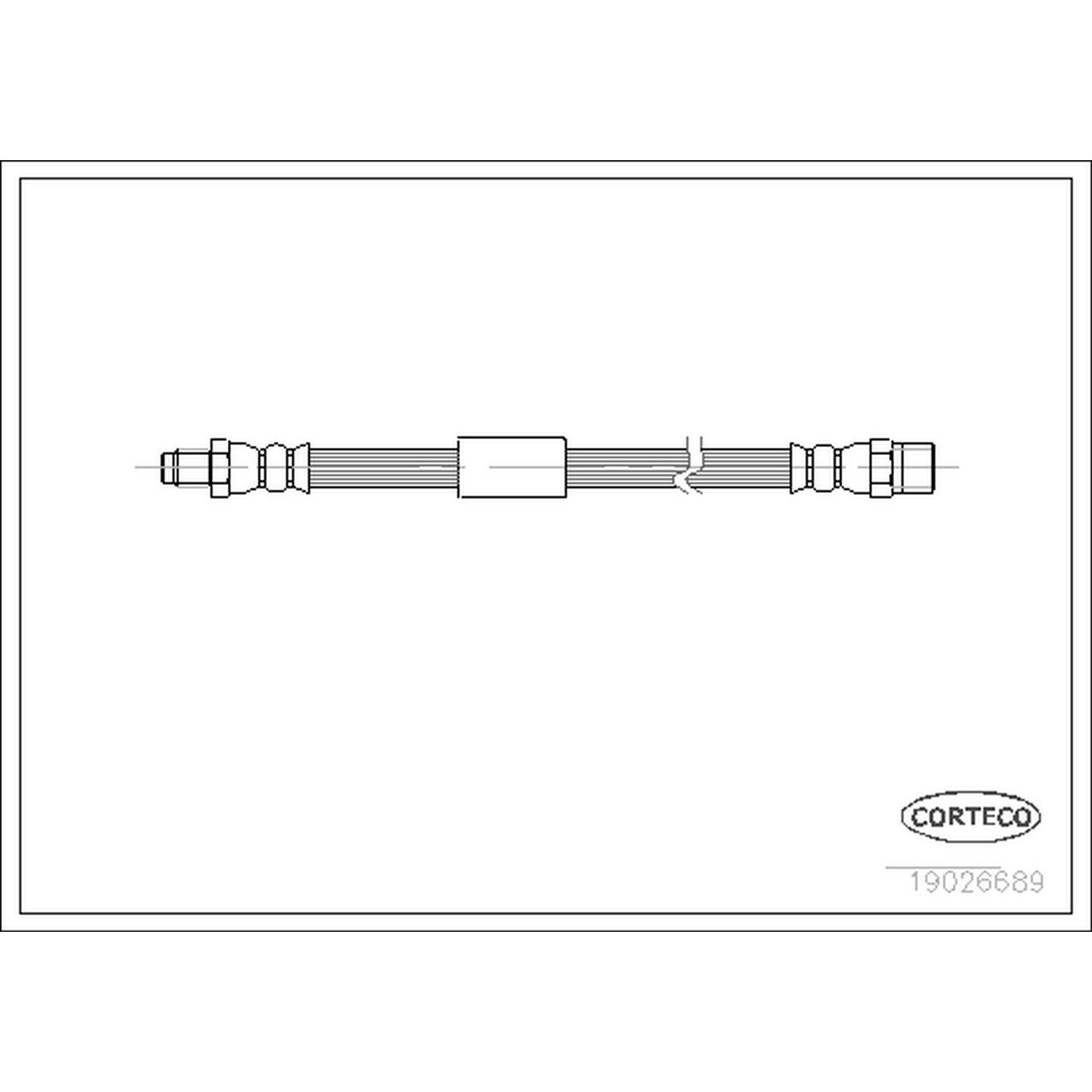 1999, 1998, 1997, 1996, 1995 BMW M3 Brake Hydraulic Hose