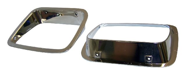 1987-1995 Jeep Wrangler Headlight Bezel Set (Crown Automotive)