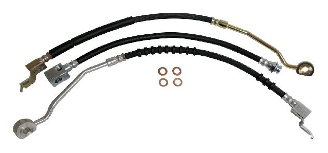 1994-1995 Jeep Wrangler Brake Hydraulic Hose Kit - Front and Rear (Crown Automotive)