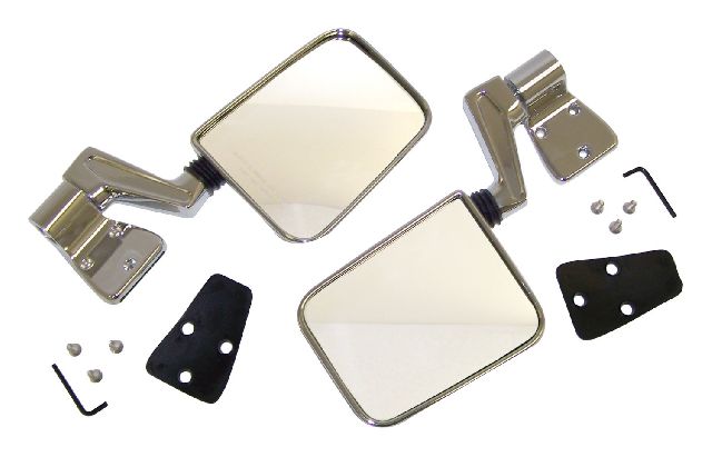 1987-2006 Jeep Wrangler Door Mirror Kit (Crown Automotive)