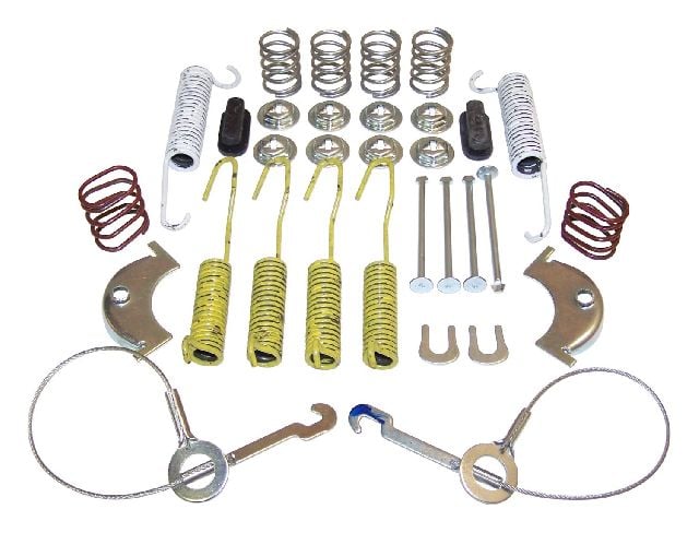 1986-1999 Jeep Cherokee Drum Brake Hardware Kit - Rear (Crown Automotive)