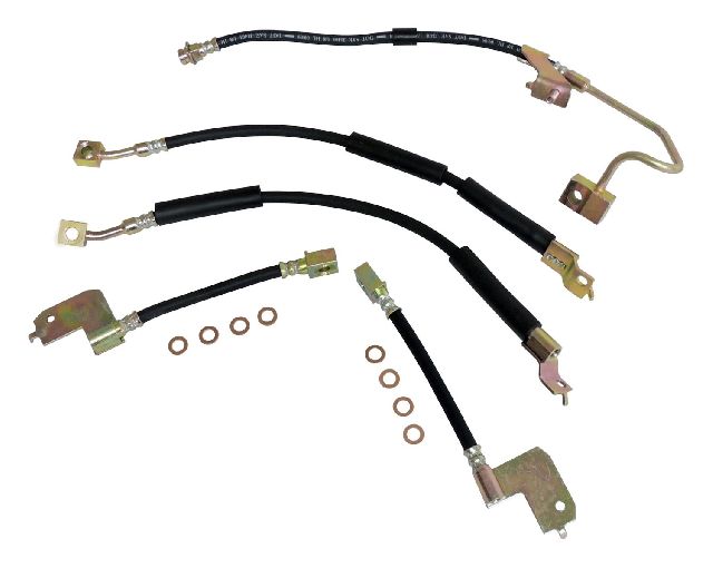 1994-1998 Jeep Grand Cherokee Brake Hydraulic Hose Kit - Front and Rear (Crown Automotive)