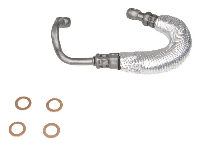 2009-2013 BMW X5 Turbocharger Oil Supply Line - Distribution Block To Turbocharger (Upper) (CRP)