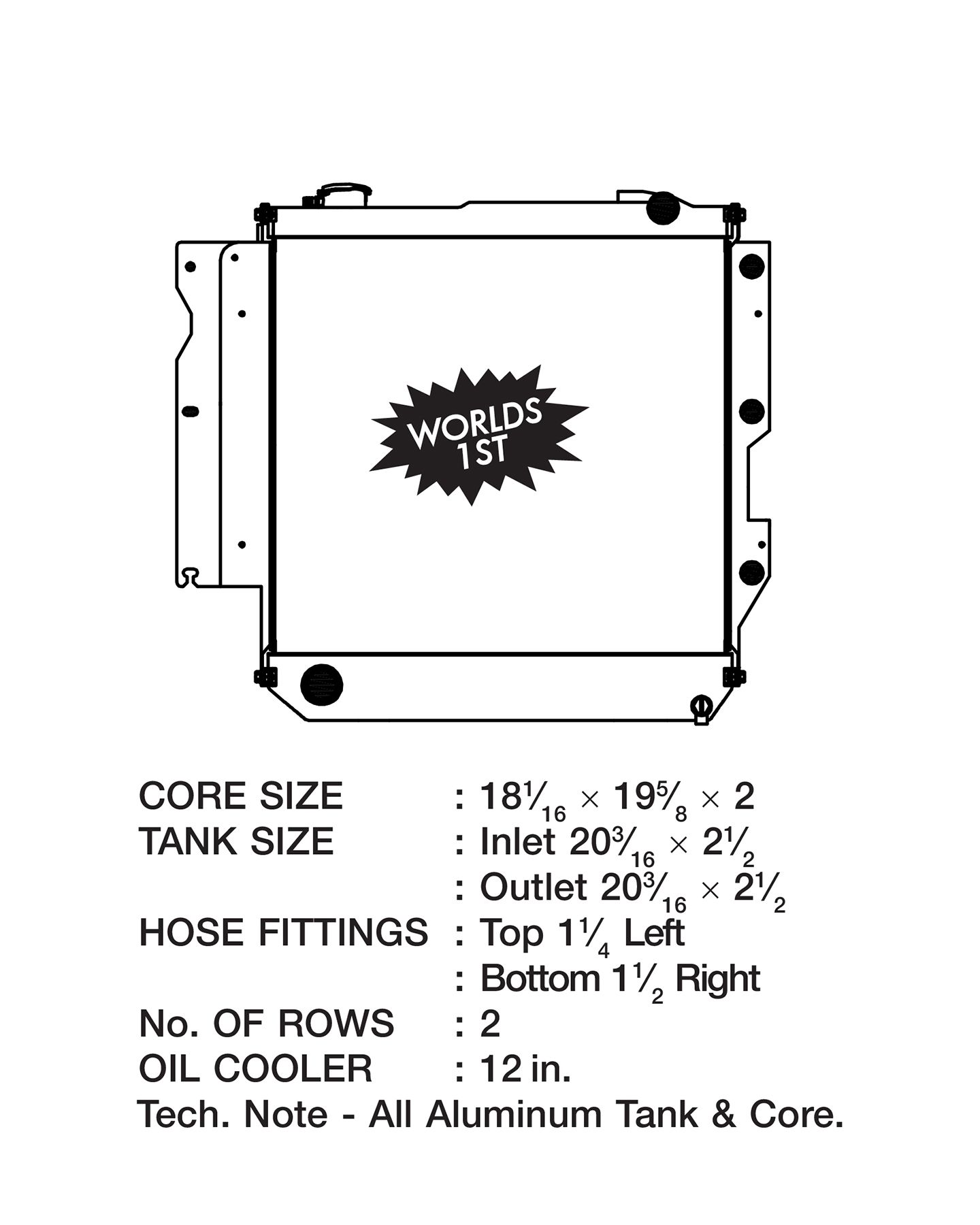 2006, 2005 Jeep Wrangler Radiator