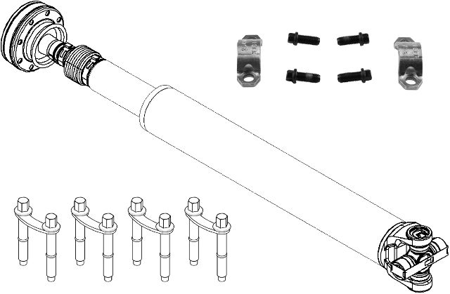 2021 Ford Bronco Drive Shaft - Rear (Dana Spicer Chassis)