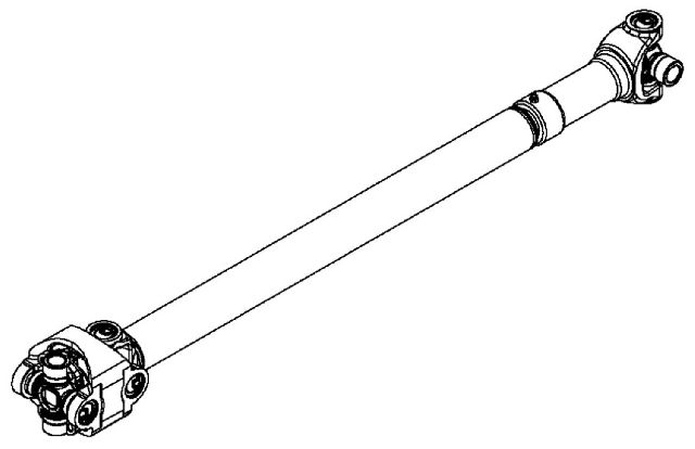 2007-2017 Jeep Wrangler Drive Shaft Assembly - Front (Dana Spicer Chassis)