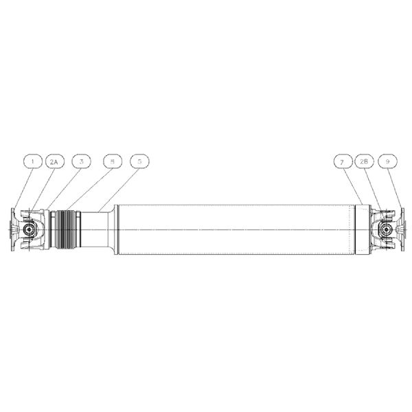 2007-2012 Ford Mustang Drive Shaft - Rear (Dana Spicer Chassis)