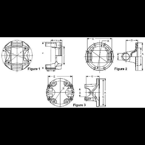 2002-2005 Ford Excursion Drive Shaft Flange Yoke -  or At Rear Axle (Dana Spicer Chassis)
