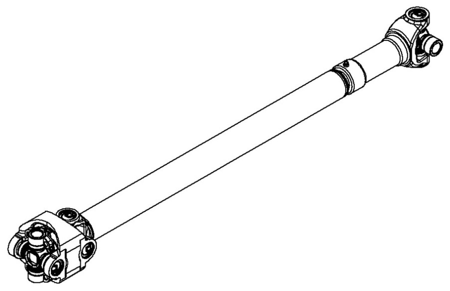 2017, 2016, 2015, 2014, 2013, 2012, 2011, 2010, 2009, 2008, 2007 Jeep Wrangler Drive Shaft Assembly