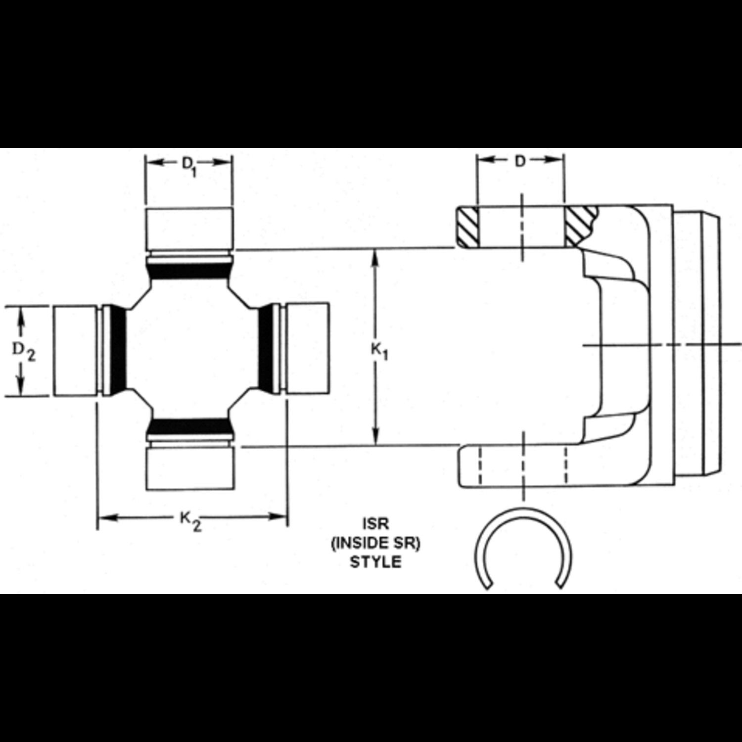 1997, 1996 Lexus LX450 Universal Joint