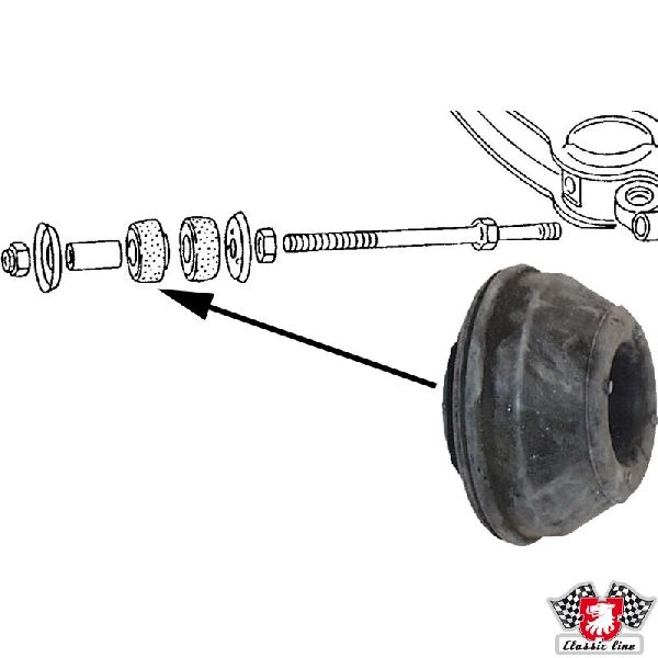 1979-1992 Volkswagen Transporter Suspension Control Arm Bushing - Front Left Lower or Front Right Lower (Danske)