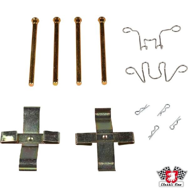 1977-1988 Porsche 924 Disc Brake Caliper Hardware Kit - Rear (Danske)