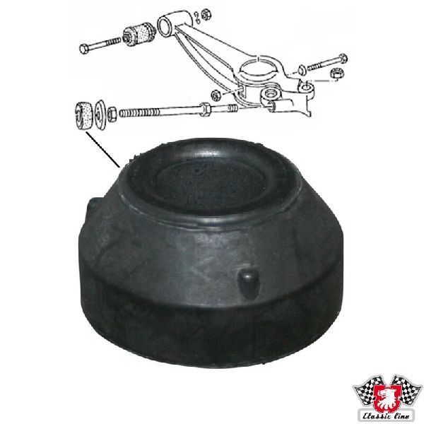 1979-1992 Volkswagen Transporter Suspension Control Arm Bushing - Front Inner Lower Left or Front Inner Lower Right (Danske)