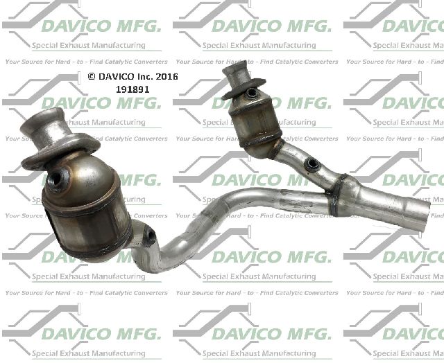2000-2003 Dodge Durango Catalytic Converter - Front (Davico Converters)
