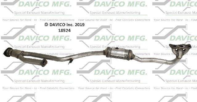 2010-2019 Subaru Outback Catalytic Converter - Left (Davico Converters)