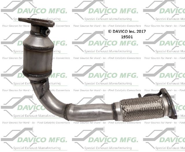 2010-2016 Chevrolet Equinox Catalytic Converter - Front (Davico Converters)