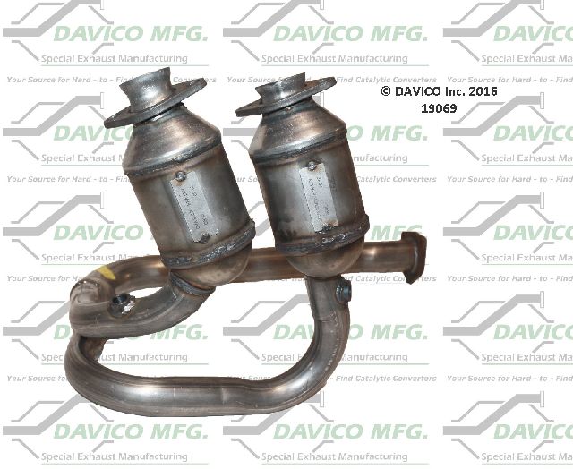2000-2003 Jeep Wrangler Catalytic Converter - Front (Davico Converters)