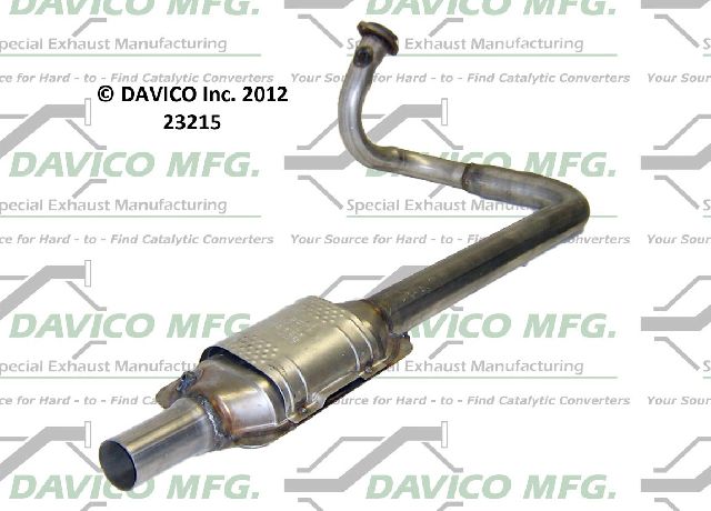 1997-1999 Jeep Wrangler Catalytic Converter - Center (Davico Converters)