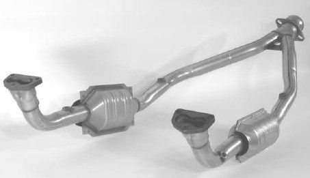 1990-1995 Land Rover Range Rover Catalytic Converter - Front (Davico Converters)