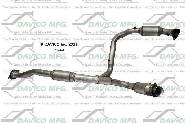 2010-2011 Chevrolet Express 2500 Catalytic Converter - Center (Davico Converters)
