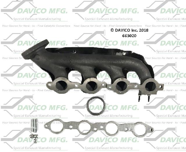 2000-2001 Chevrolet Tahoe Exhaust Manifold - Right (Davico Converters)