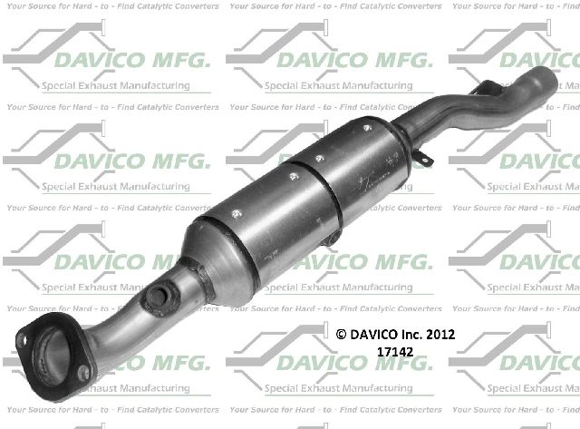2008-2012 Mitsubishi Lancer Catalytic Converter - Rear (Davico Converters)