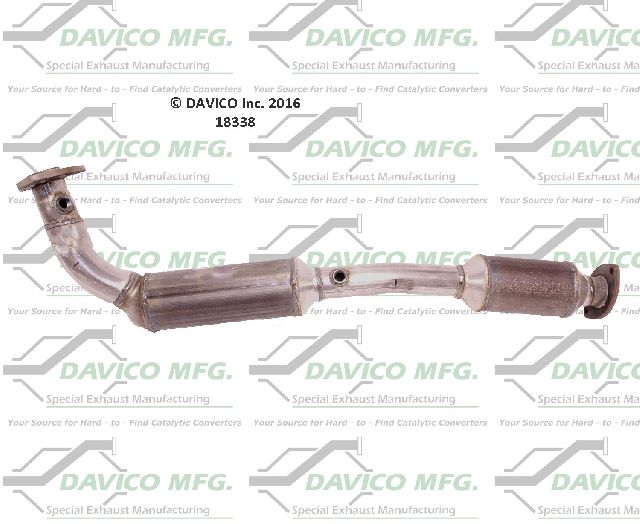2008-2010 Toyota Sequoia Catalytic Converter - Front Right (Davico Converters)