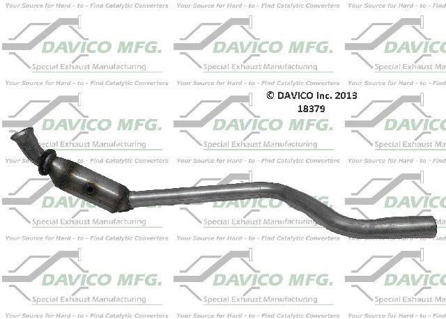 2006-2008 Jaguar S-Type Catalytic Converter - Right (Davico Converters)
