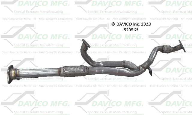2008 Buick Enclave Exhaust Y Pipe - Front (Davico Converters)