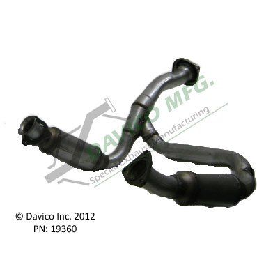 2007-2010 GMC Sierra 1500 Catalytic Converter - Center (Davico Converters)