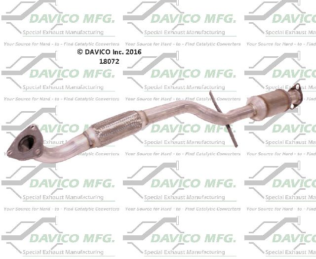 2001-2006 Kia Optima Catalytic Converter - Rear (Davico Converters)