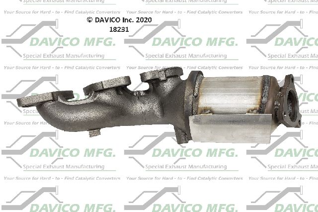 2002-2004 Nissan Xterra Catalytic Converter - Right (Davico Converters)