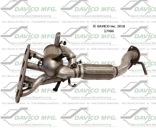 2014-2016 Mazda 3 Catalytic Converter - Front (Davico Converters)