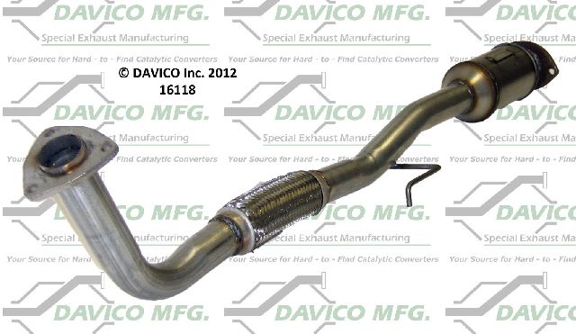 1999-2000 Toyota Solara Catalytic Converter - Center (Davico Converters)