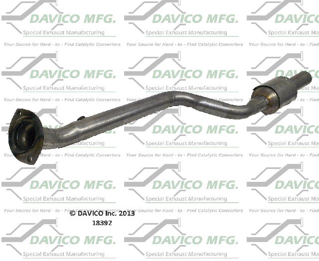 2006-2013 Lexus IS250 Catalytic Converter - Right (Davico Converters)