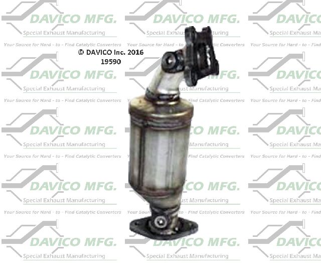 2012-2013 Chevrolet Impala Catalytic Converter - Front Right (Davico Converters)