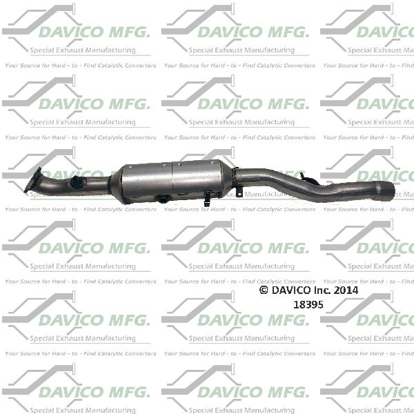 2009-2013 Mitsubishi Lancer Catalytic Converter - Center (Davico Converters)