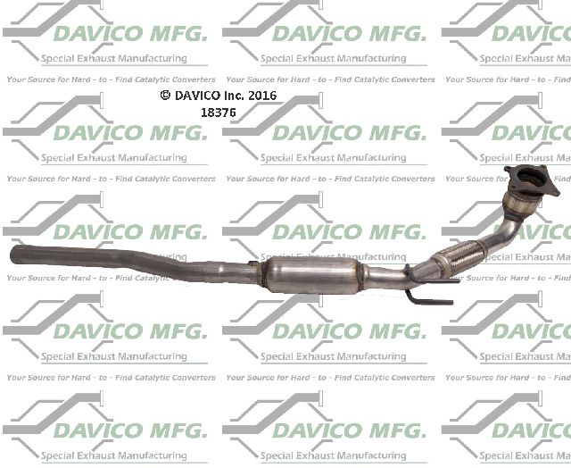 2006-2008 Volkswagen Passat Catalytic Converter - Center (Davico Converters)