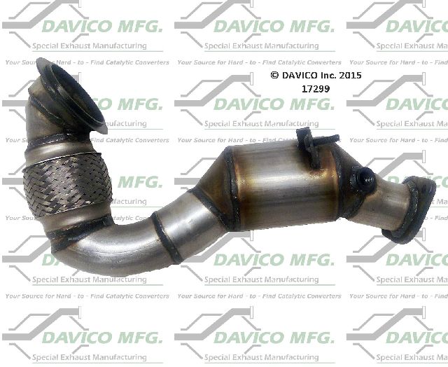 2007-2010 BMW 335i Catalytic Converter - Rear (Davico Converters)