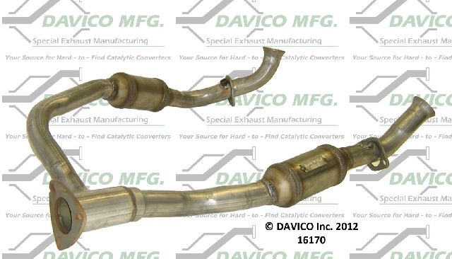 2003 Ford E-250 Catalytic Converter - Front (Davico Converters)