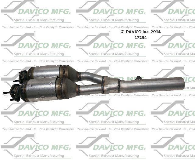 2000-2002 Audi TT Quattro Catalytic Converter - Center (Davico Converters)